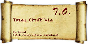 Tatay Oktávia névjegykártya